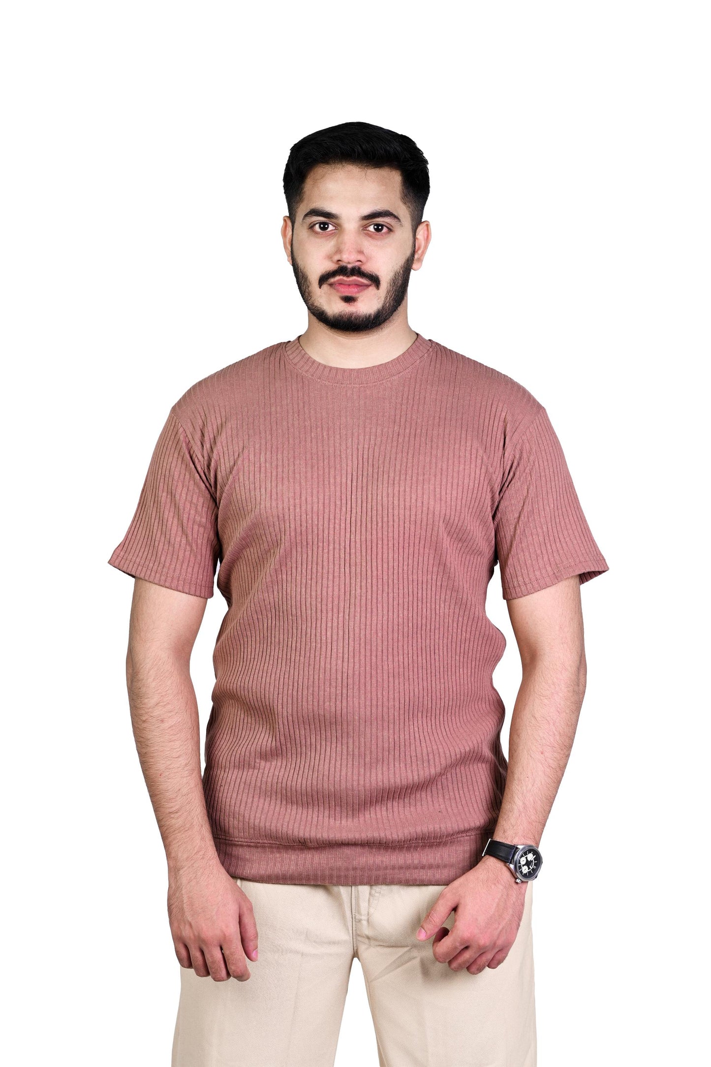 Ribbed-Textured Tee