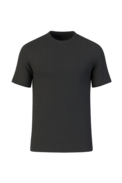 Ribbed-Textured Tee