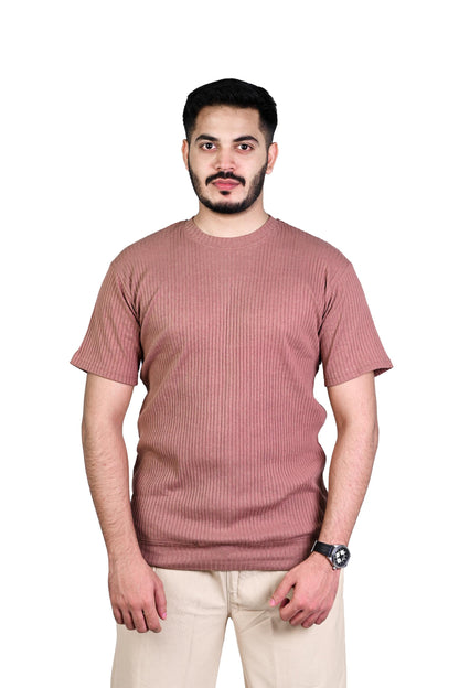 Ribbed-Textured Tee